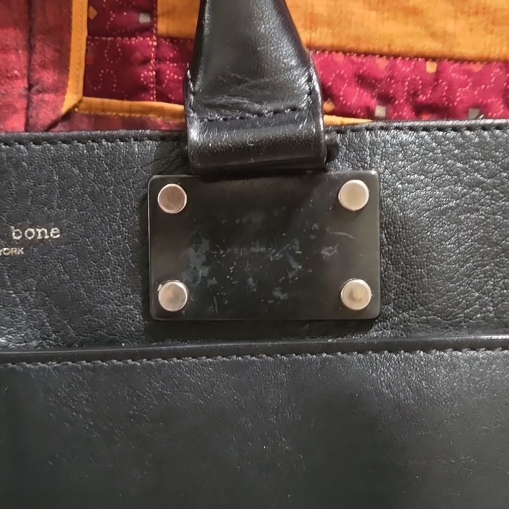 Authentic Rag & Bone Black Vintage Leather Women's Handbag - Picture 7 of 7